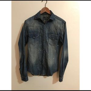 Zara Slim Fit Denim Shirt